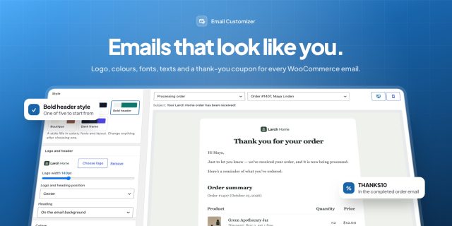Email Customizer for WooCommerce