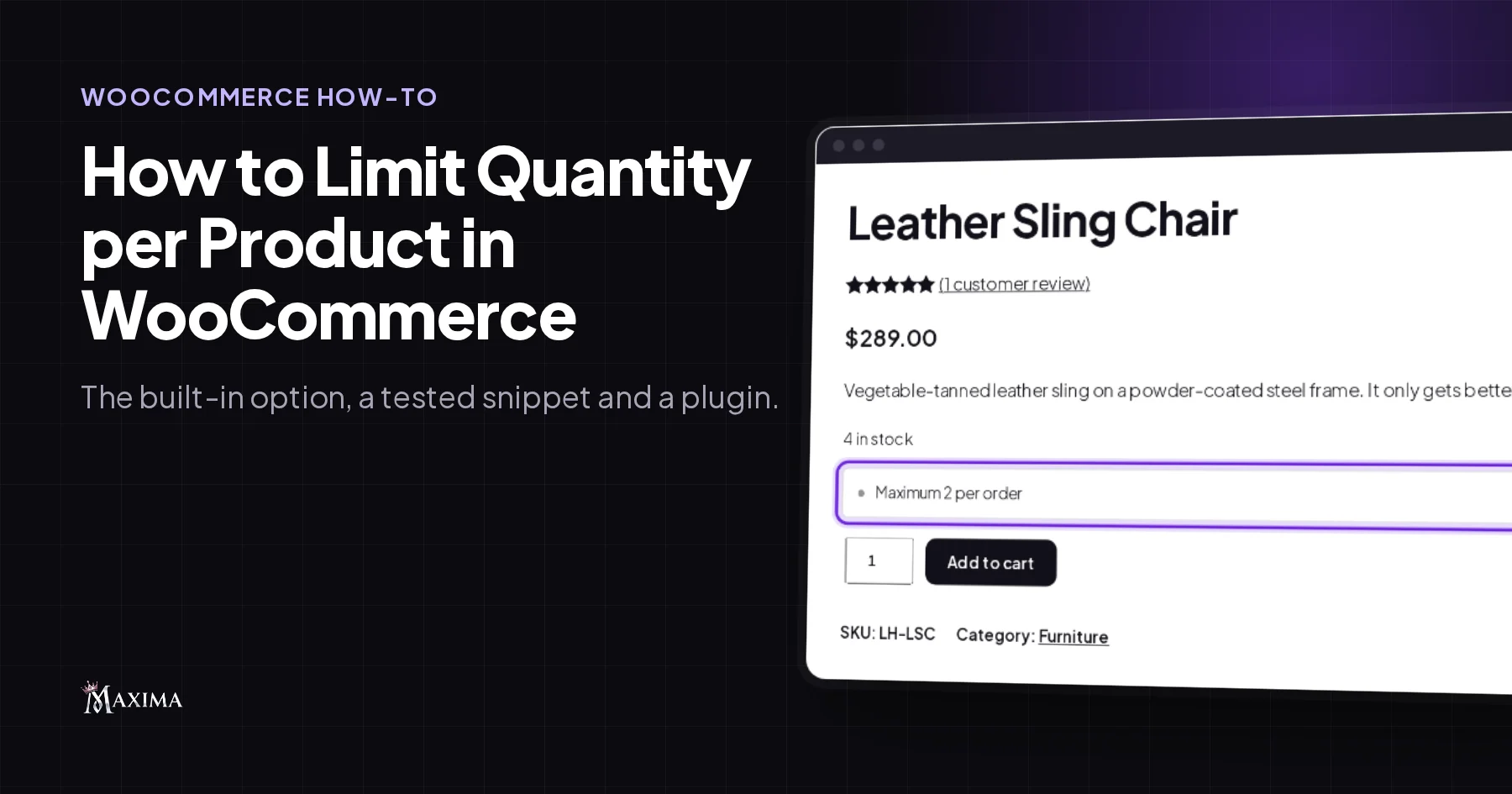 How to Limit Purchase Quantity per Product in WooCommerce
