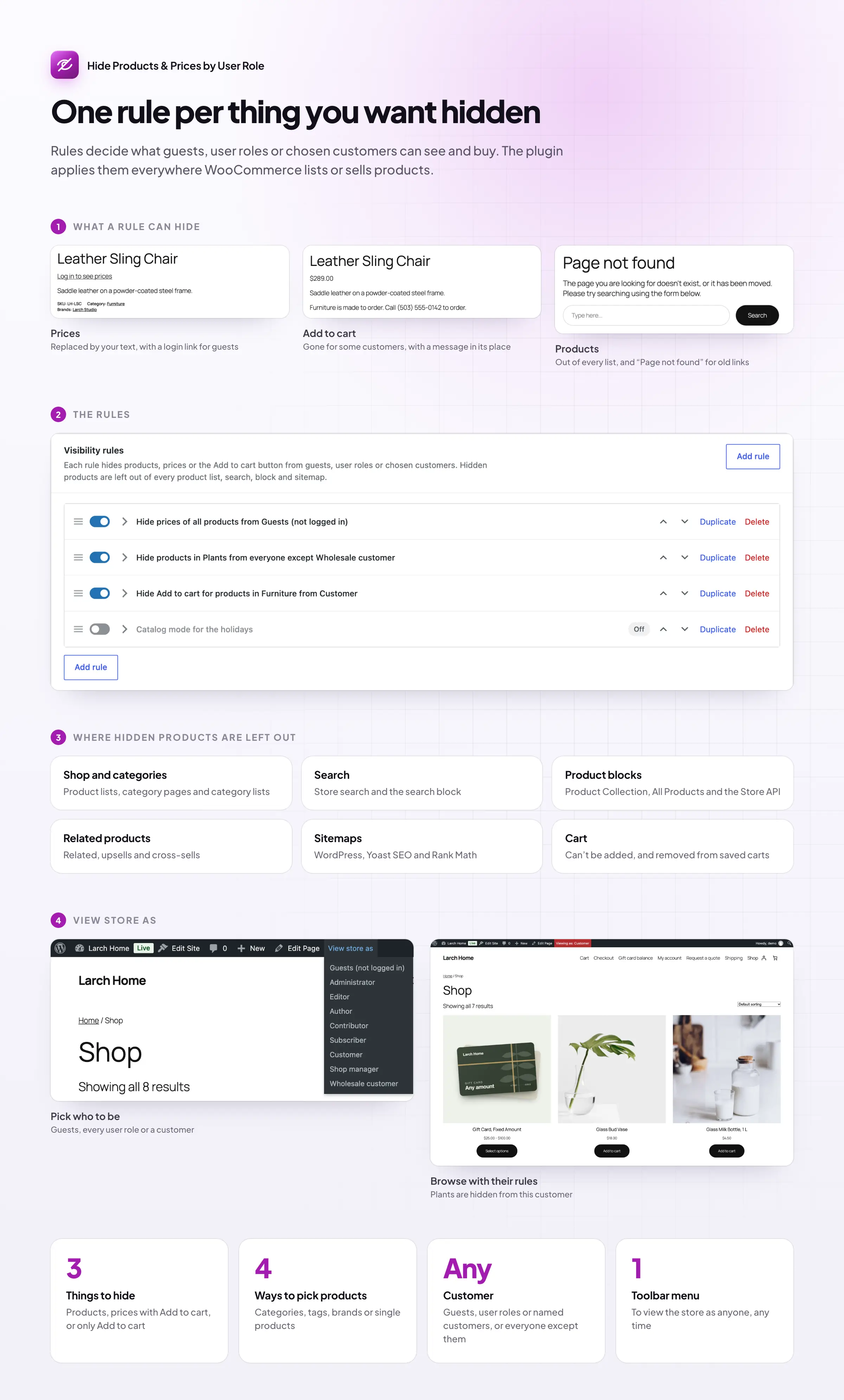 How Hide Products & Prices by User Role works