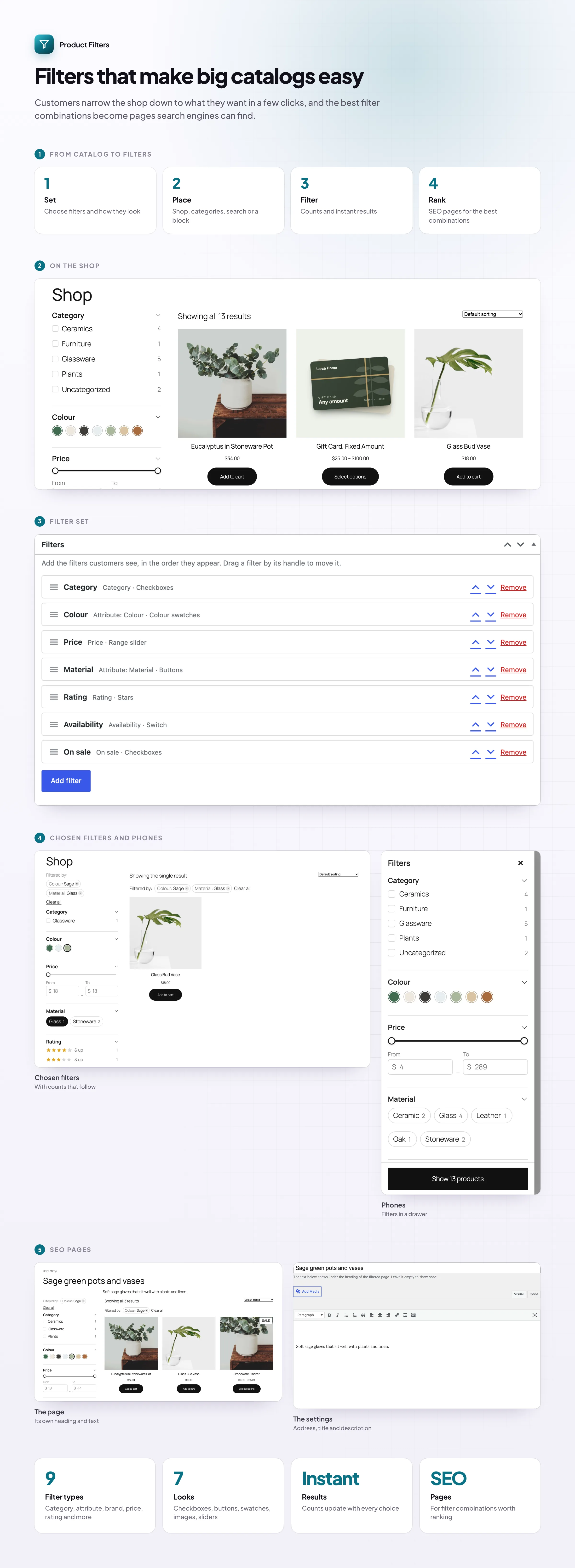 How Product Filters works