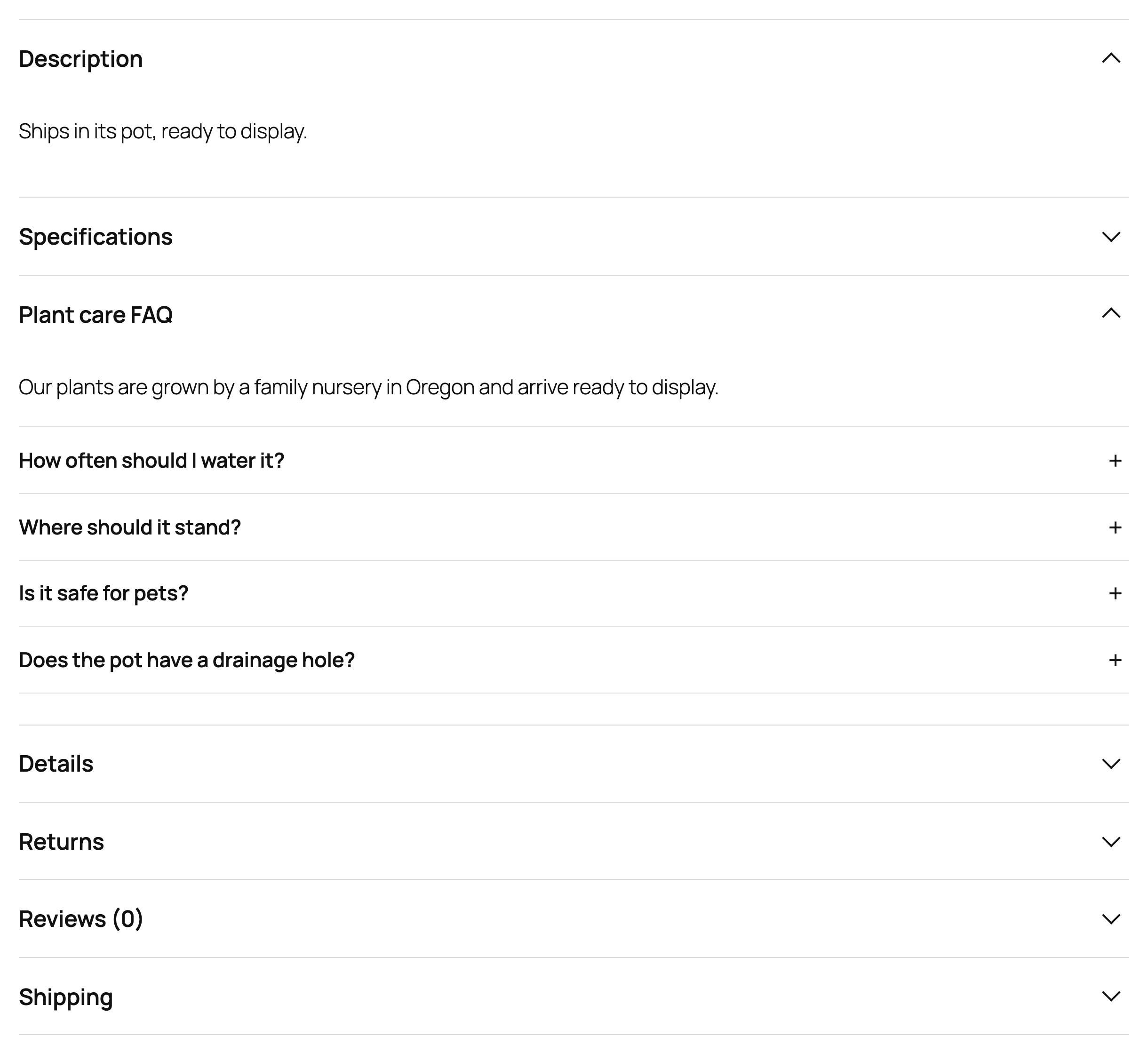 Tabs shown as sections.