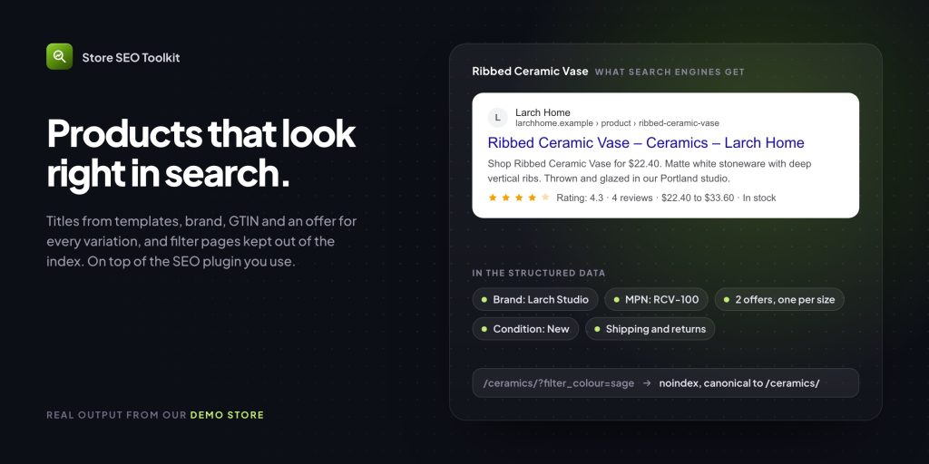 Store SEO Toolkit for WooCommerce