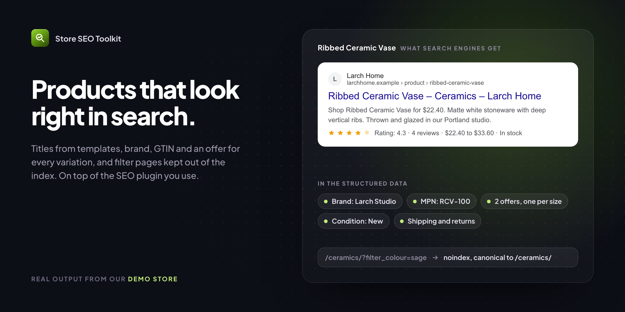 Store SEO Toolkit for WooCommerce