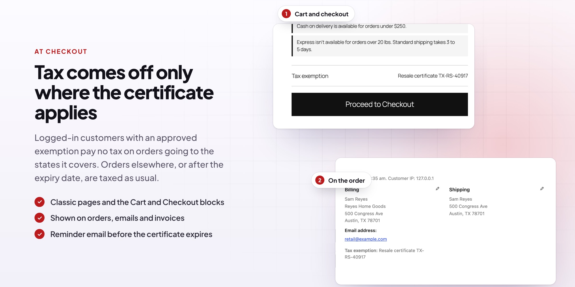 Tax Exempt Customers & VAT Validation: screenshot 3