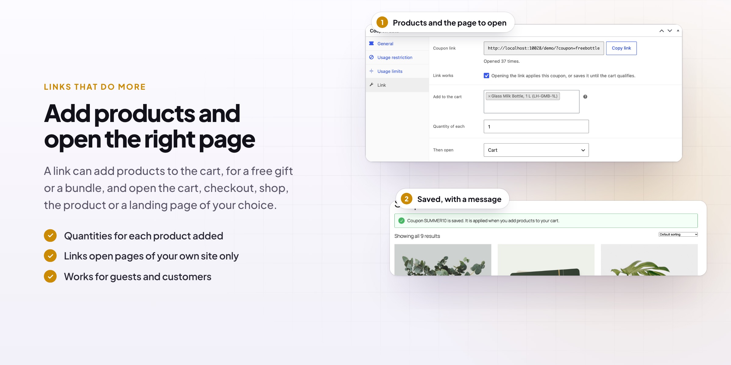 URL Coupons & Coupon Rules: screenshot 2