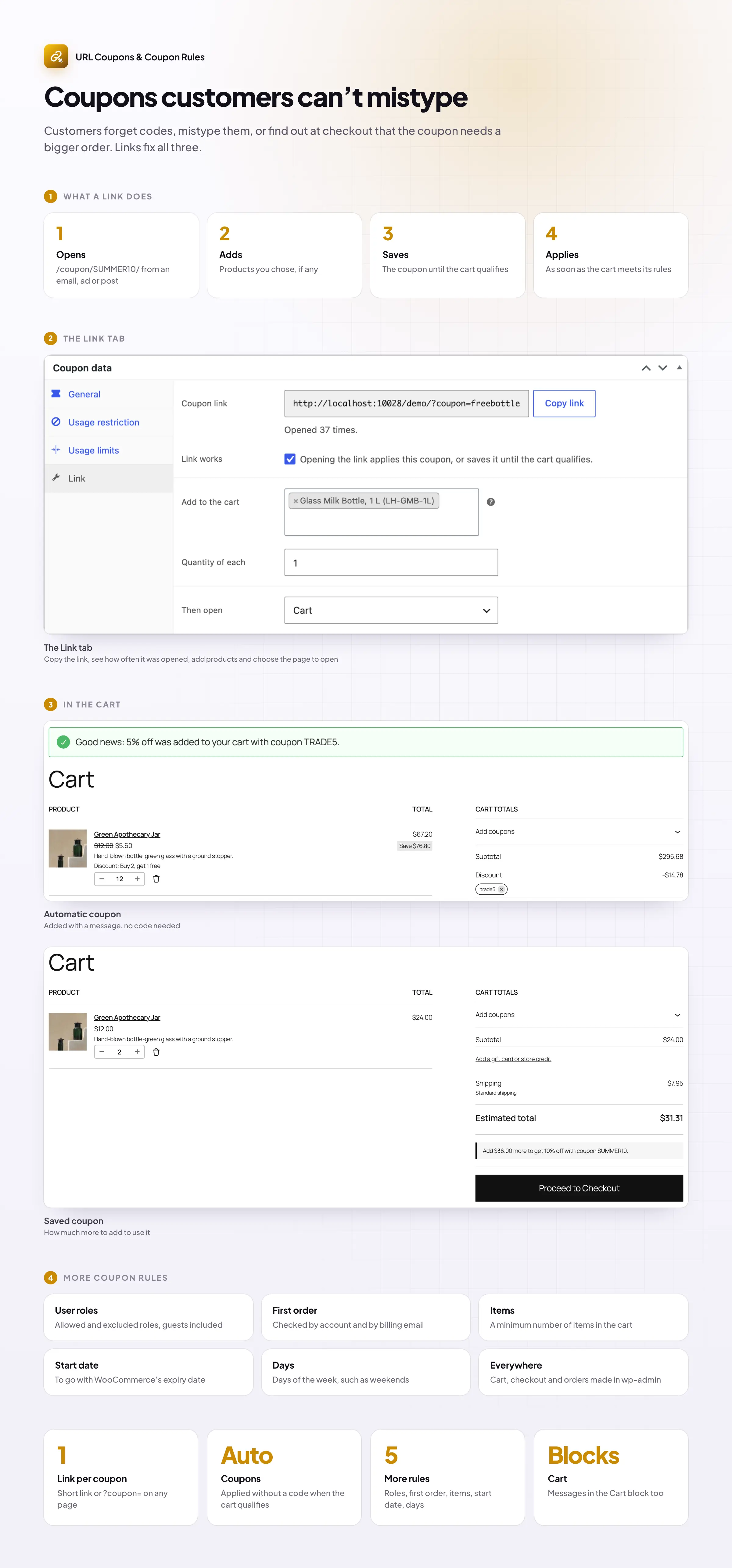 How URL Coupons & Coupon Rules works